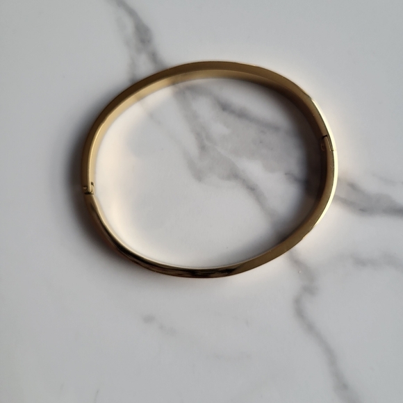 18K Gold Plated Diamond Square Cuff bracelet Jewelry Hypoallergenic Gift - Picture 7 of 8